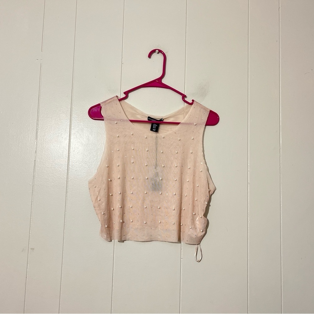 Sincerely Jules Womens Crop Top Embellish Size XL